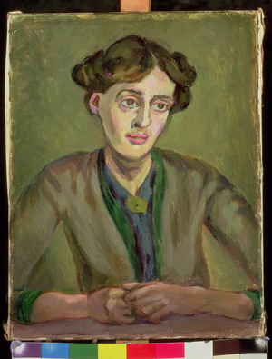Virginia Woolf (1882-1941) (oil on canvas) (see also 109244)