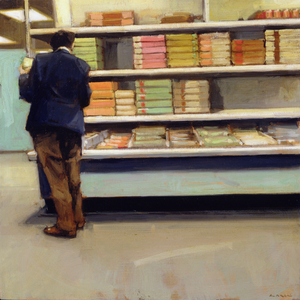 September 2005: 'Hurricane Rita has hit the Florida Keys and is believed to be strengthening', 2005 (oil on panel)