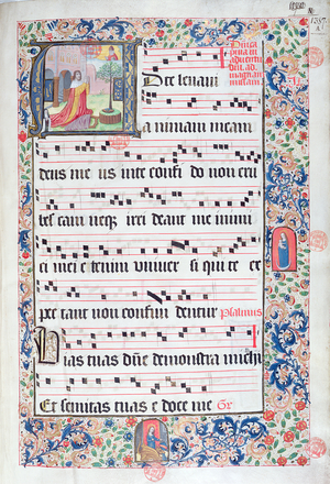 Ms 432 Temporal used by the Sisters of the Congregation of the Carmelites of Bruges, written by Sister Margarita Bruynewe, 1505 (vellum)