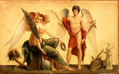 The Spirit of Commerce and of Abundance (oil on canvas)