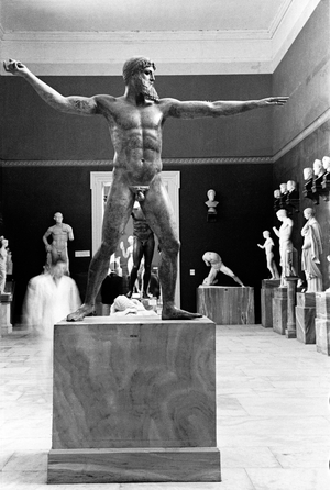 Poseidon or Zeus of Artemision, National Museum, Athens, c.1932 (b/w photo)