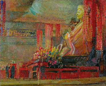 Preparing for Meditation, 1998 (oil on canvas) (see also 150327)