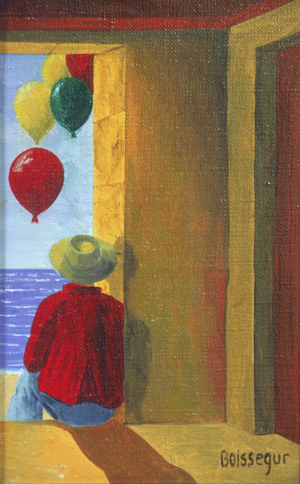 George is Waiting (oil on canvas)