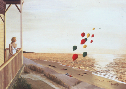 West Balcony (oil on canvas)