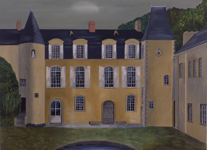 French Castle of Carcouet (oil on canvas)