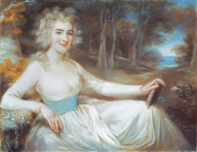 Portrait of Miss Harriet Read, 1789 (pastel on paper)