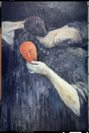 Masks (oil on canvas)