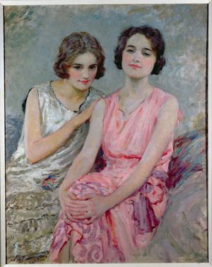 Two Young Women Seated
