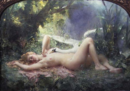 The Triumph of the Swan (oil on canvas)