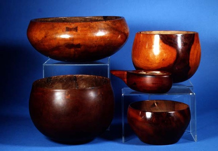 Hawaii: Kou wood calabashes, selection
