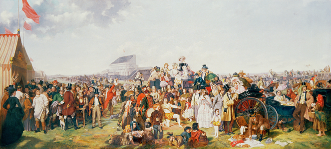 Derby Day (oil on canvas) (for details see: 120096 and 120097)