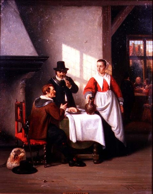 A Tavern Interior (panel)