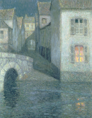 Houses on the river, Chartres, 1929