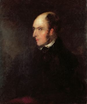 Portrait of a Balding Man (oil on canvas)