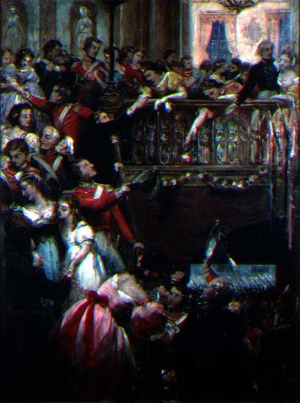 The Eve of Waterloo (oil on canvas) (see also 67374)