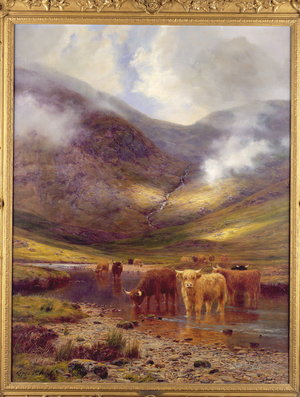 The Hills of Ardgell (oil on canvas)