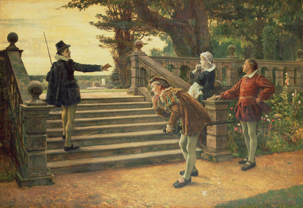 'You are idle shallow things: I am not of your element' Malvolio, Twelfth Night, Act 3, Scene IV, 1890 (oil on canvas)