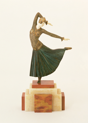 `Ayouta' (gold painted gilt bronze and ivory)