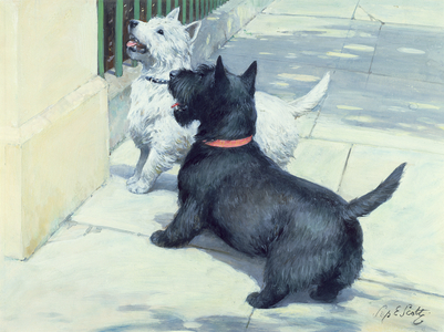 Black and White (gouache)