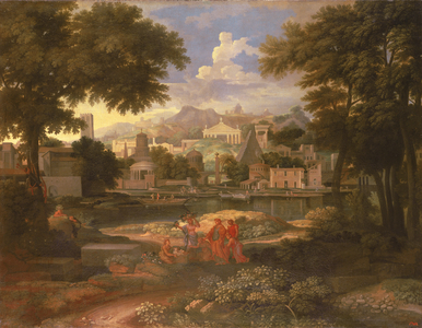 Landscape with Moses Saved from the River Nile