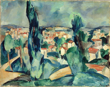 Small Town, c.1908-09 (oil on canvas)