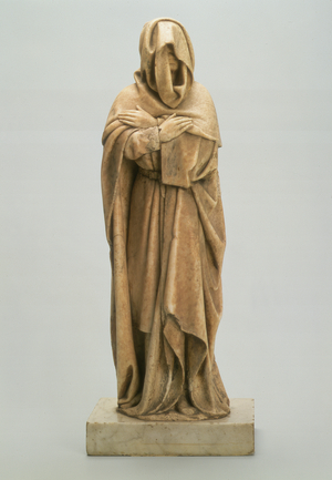 Mourner, mid 15th century (alabaster)