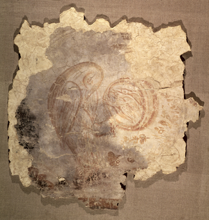 Pelican, mid 14th century (fresco)