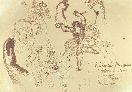 Scenes from the Ballet 'La Boutique Fantastique', 1919 (pen on paper)