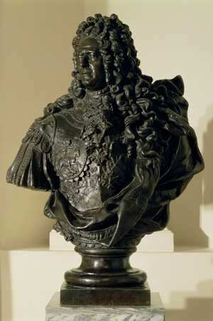Portrait bust of Aleksandr Danilovich Menshikov (1673-1729) 1716-7 (bronze)