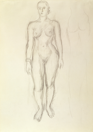 Study of a Nude, 1936 (pencil on paper)