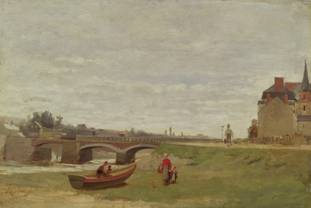 Landscape with a Bridge, early 1870s (oil on canvas)