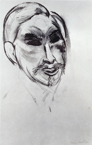 Portrait of Sergei Shchukin (1854-1936), 1912 (charcoal on paper)