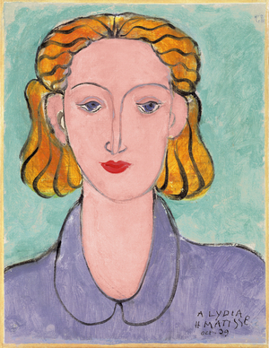 Young Woman in a Blue Blouse (Portrait of L.N. Delektorskaya), 1939 (oil on canvas)