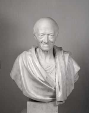 Bust of Voltaire (1694-1778) 1778 (marble)