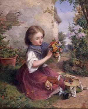 The Posy, c.1880 (oil on panel)