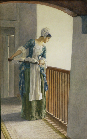 The Laundry Maid, c.1920 (w/c on paper)