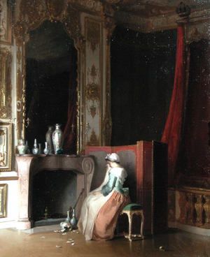 The Broken Vase (oil on canvas)