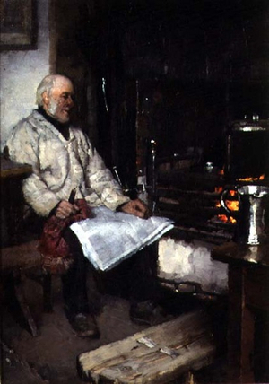 Winter (oil on canvas)