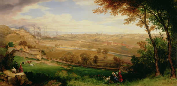 View of Bradford, 1849 (oil on canvas)