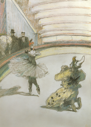 Curtain call at the Circus (pastel)