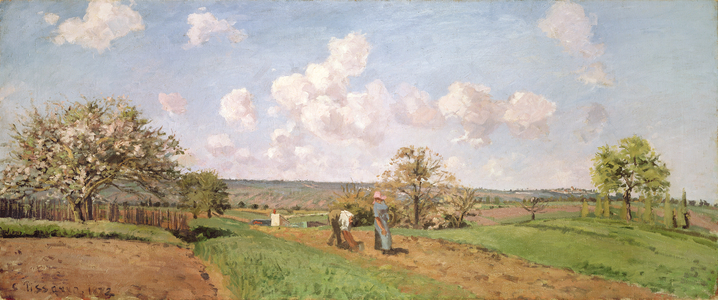 'In the fields', 1872 (oil on canvas)