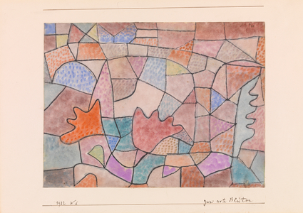 Two Red Flowers, 1932 (w/c on paper)