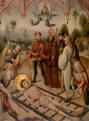Martyrdom of St. Lawrence (oil on canvas)