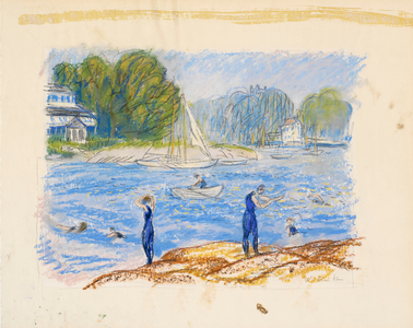 Bellport (pastel on paper)