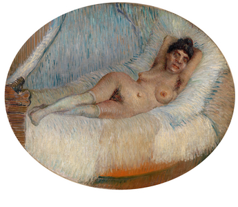 Nude (oval) 1887 (oil on canvas)
