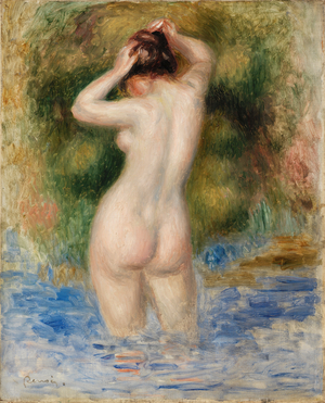 Nude Wading, c.1880 (oil on canvas)