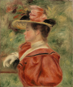 Girl with Glove, c.1890 (oil on canvas)