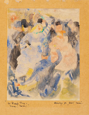 Zola's Nana, 1915-16 (w/c on paper)