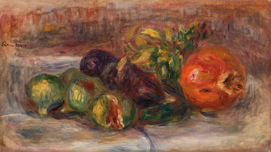 Pomegranates and Figs, 1917 (oil on canvas)