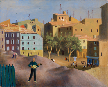 Le Joueur de Mandoline (oil on canvas)